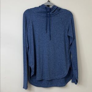 Athleta Heathered Blue Hoodie